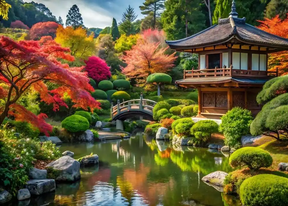 Höst i den japanska trädgården, 500 bitar - Outlet