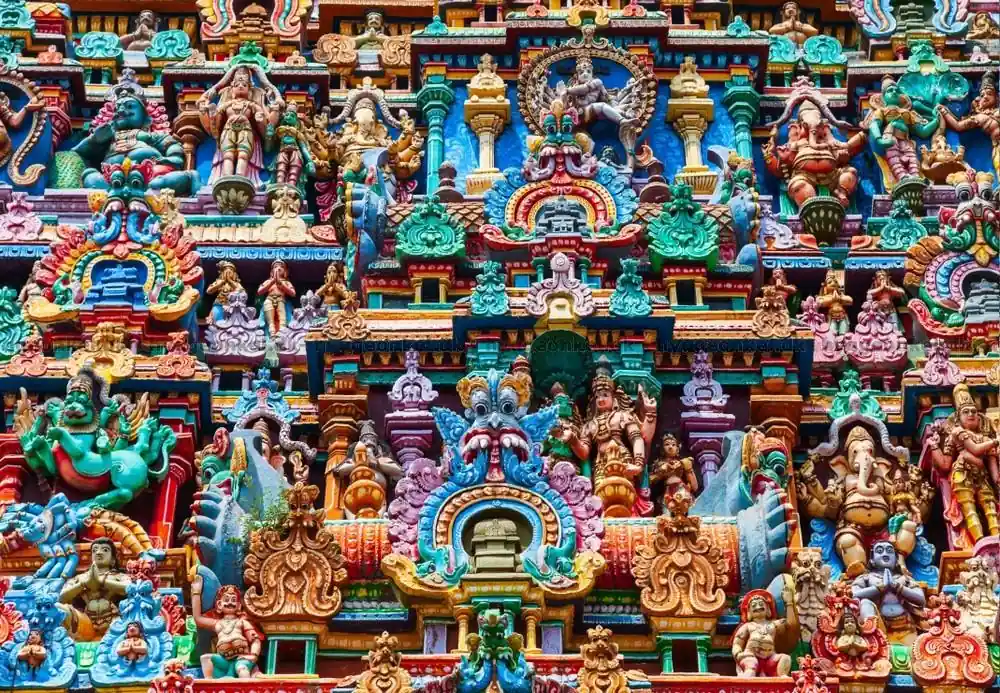 Bra pris - Indien Hinduiskt tempel, 1000 bitar