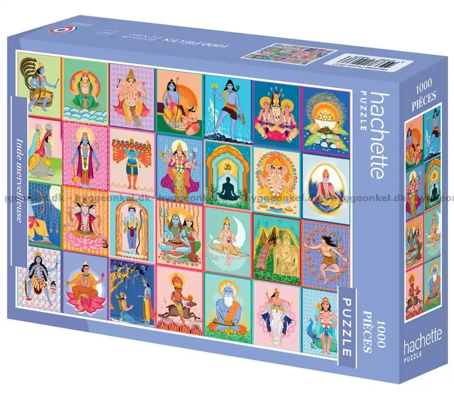 Indien Hinduistiska gudar, 1000 bitar | Riktigt fynd