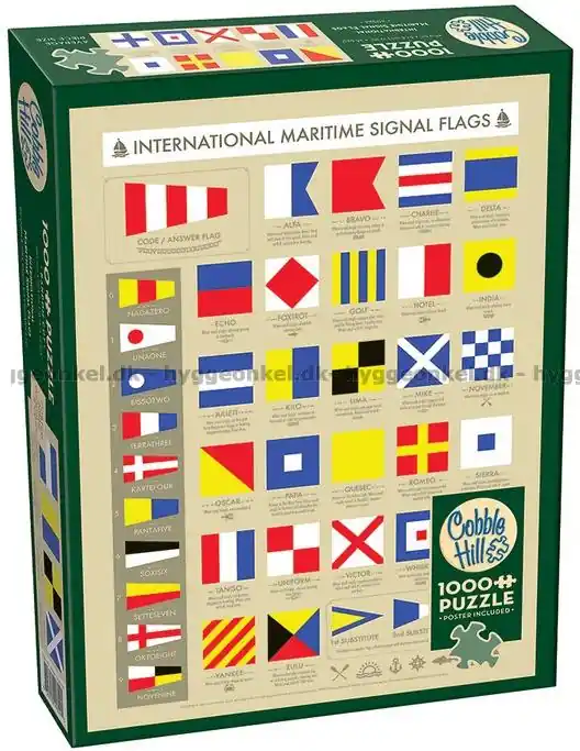 Kundernas favorit | Internationella marina signalflaggor, 1000 bitar