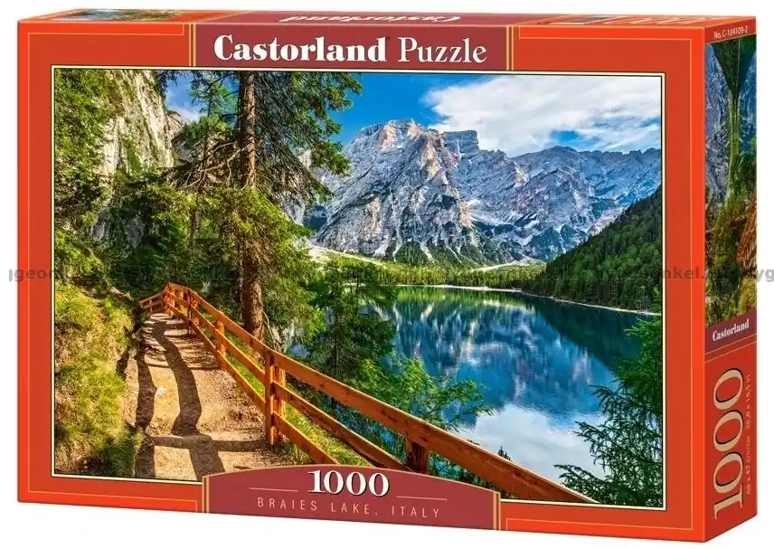 Hög kvalitet | Italien Braies-sjön, 1000 bitar