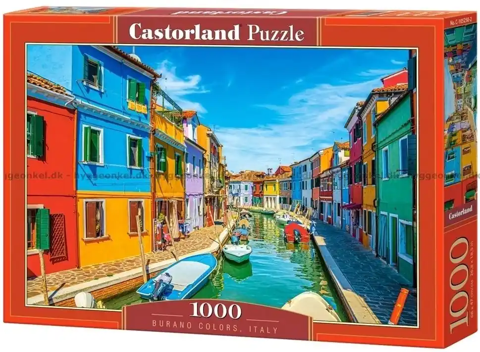 Nytt i webbutiken - Italien Burano - Venedig, 1000 bitar