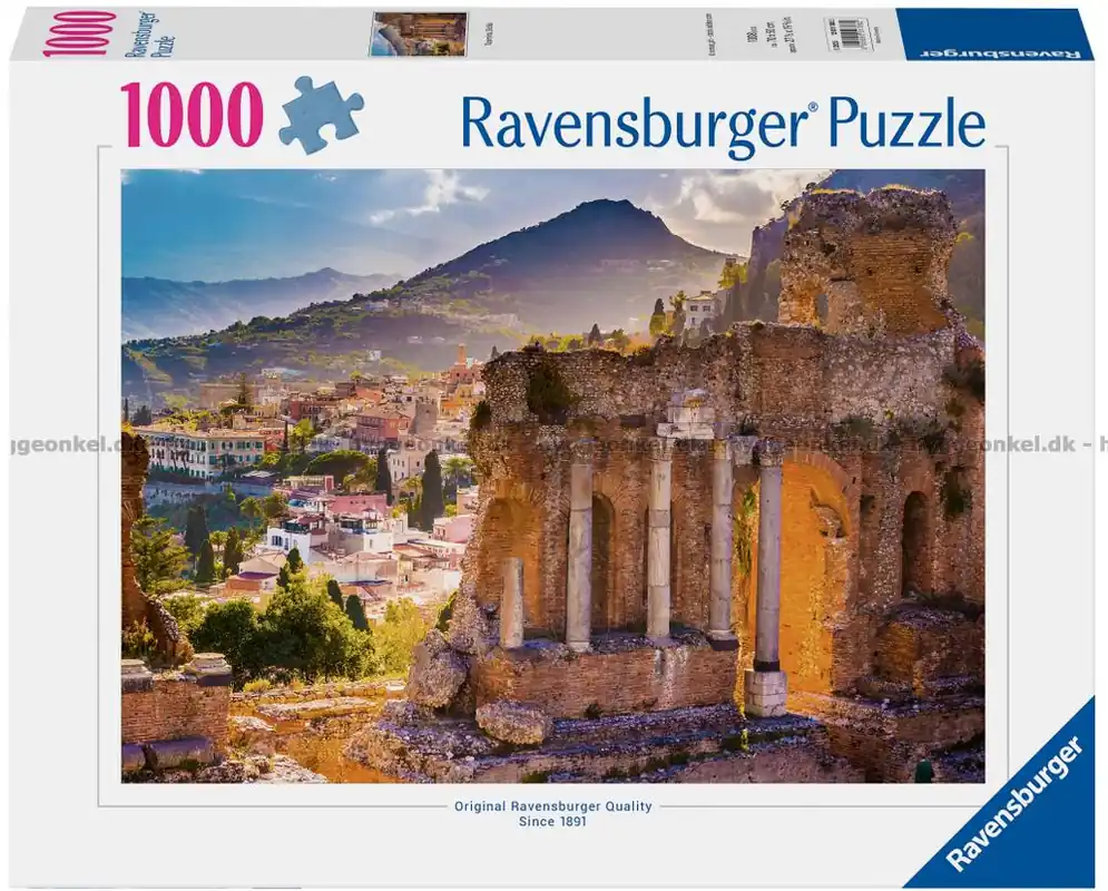 Italien Sicilien - Teatern i Taormina, 1000 bitar - Nytt lägre pris