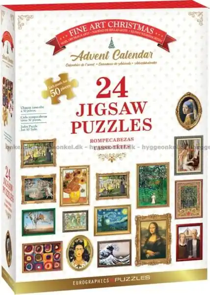 Premiumkvalitet - Julkalender Konst, 24x50 bitar
