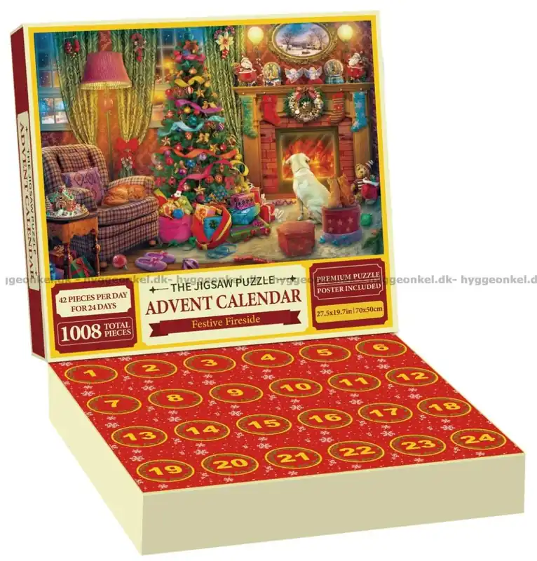 Julkalender Mys vid brasan, 24x42 bitar | Spara mer