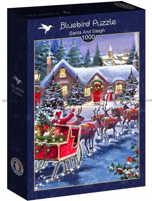 Rabatter | Jultomten med släden, 1000 bitar