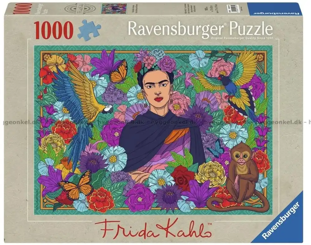 Kahlos paradis Blommor, fåglar och penseldrag, 1000 bitar | Deal