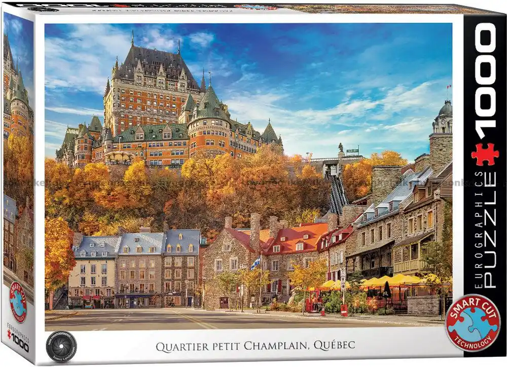 Kanada Quartier Petit Champlain - Quebec City, 1000 bitar | Snart slut