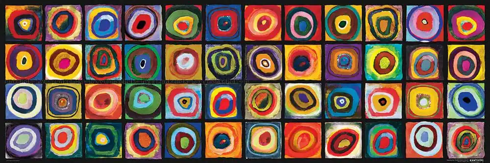 Bara denna vecka - Kandinsky Color Study - Panorama, 1000 bitar