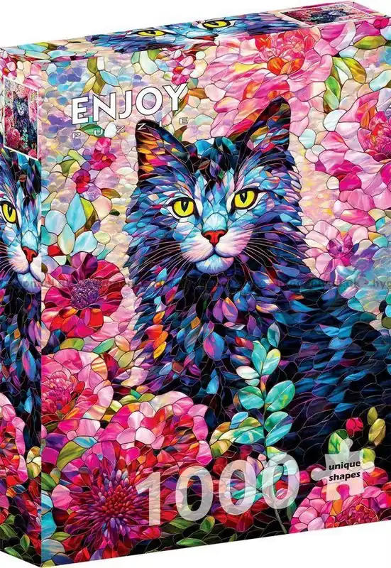 Katten bland blommor, 1000 bitar - Kampanjen går snart ut