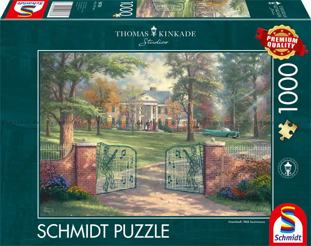 Dagens erbjudande | Kinkade Graceland - 50-årsjubileum, 1000 bitar