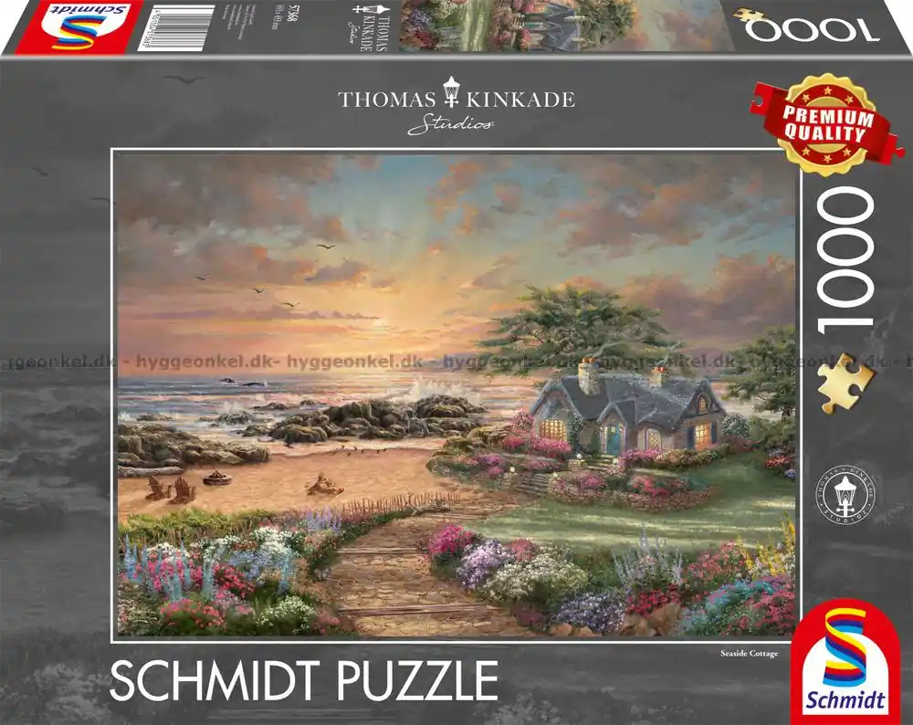 Kundernas favorit - Kinkade Huset vid havet, 1000 bitar