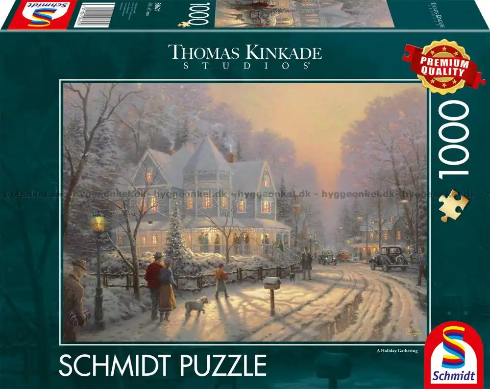 Kinkade Julbelysning i vinternatten, 1000 bitar - Bästa pris