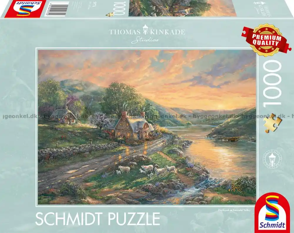 Specialpris - Kinkade Morgon vid floden, 1000 bitar