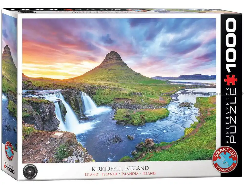 Finns att beställa | Kirkjufell vattenfallet , Island, 1000 bitar