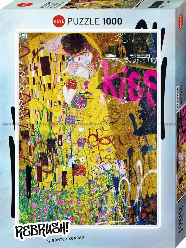 Klimt Kyssen - Färgstark tolkning, 1000 bitar - Få kvar i lager