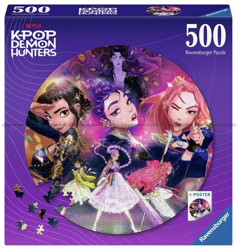 KPop Demon Hunters - Runt pussel, 500 bitar | Nytt lägre pris