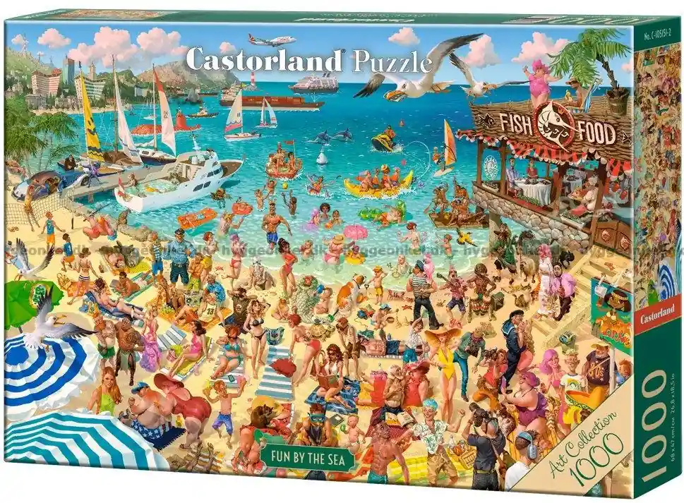 Kul på stranden, 1000 bitar - Få kvar i lager