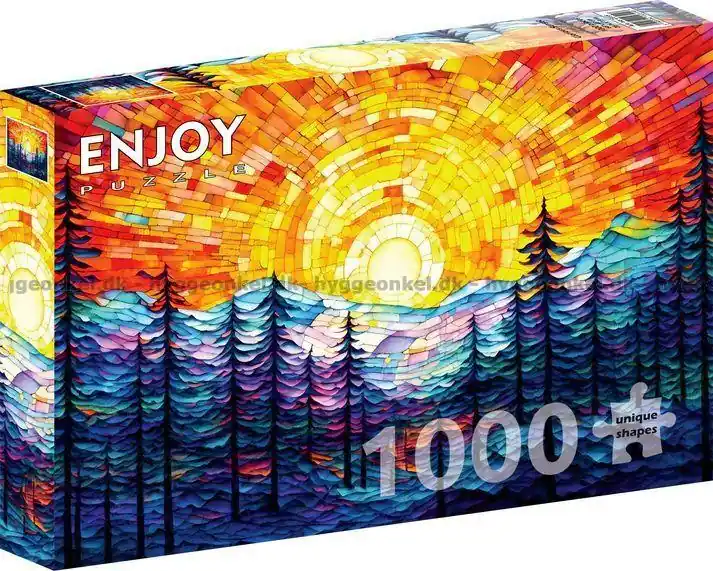Kvällsljus över skogen, 1000 bitar - Bästa pris