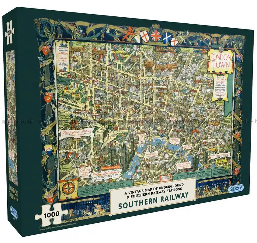 London Stadskarta 1938, 1000 bitar | Precis tillagt