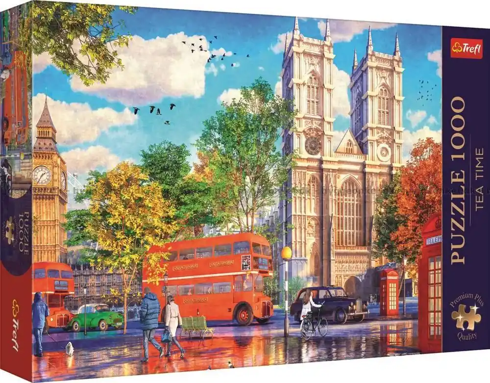 London Stadsliv i regn, 1000 bitar | Direkt från tillverkaren