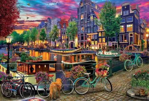 Premiumkvalitet - Maclean Amsterdam i aftonsolens varma sken, 6000 bitar