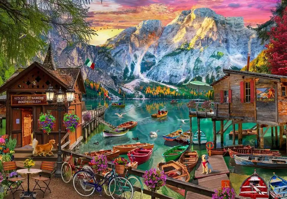 Maclean Braise-sjön, Italien, 1000 bitar - Rekommenderas