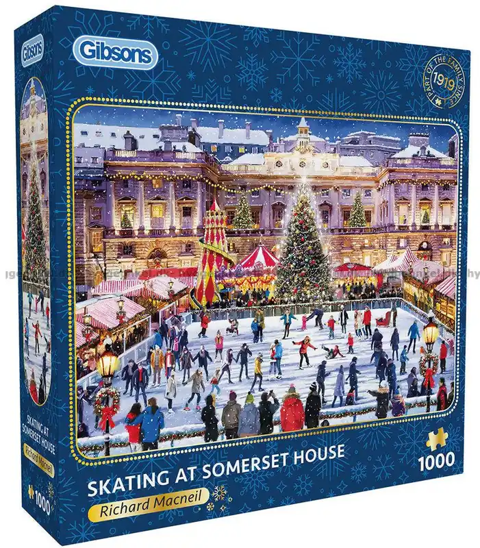 Macneil På skridskobanen framför Somerset House, 1000 bitar - Nästan slut