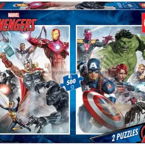 Toppkvalitet | Marvel Avengers - Hjältar, 2x500 bitar