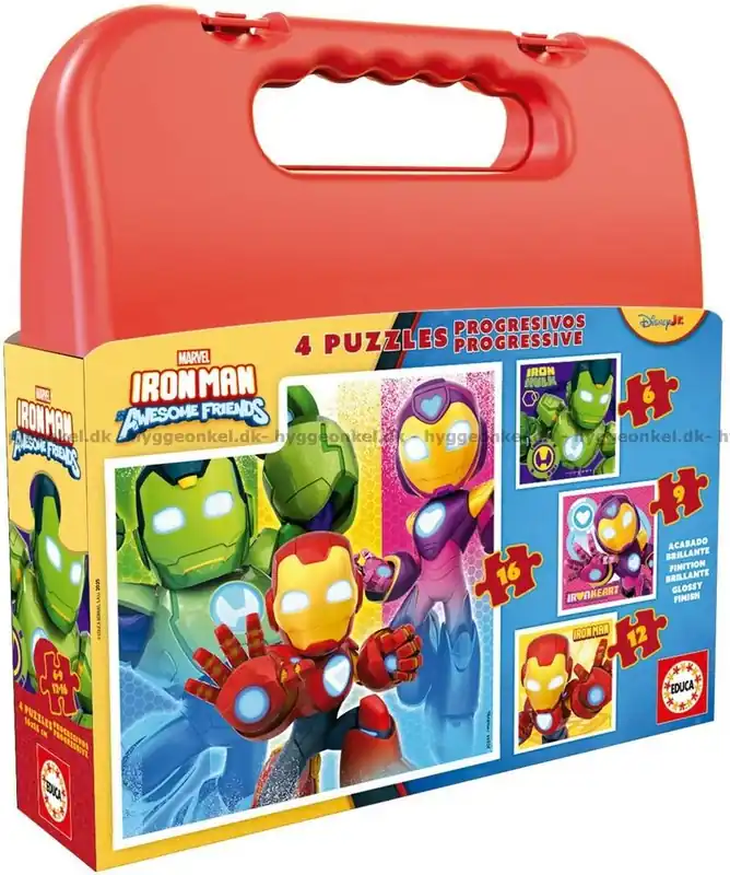 Marvel Iron Man och hans fantastiska vänner, 4 i 1 - Resväska, 6 bitar | Expressfrakt