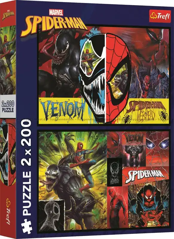 Handla säkert | Marvel Spider-Man och Venom, 2x200 bitar