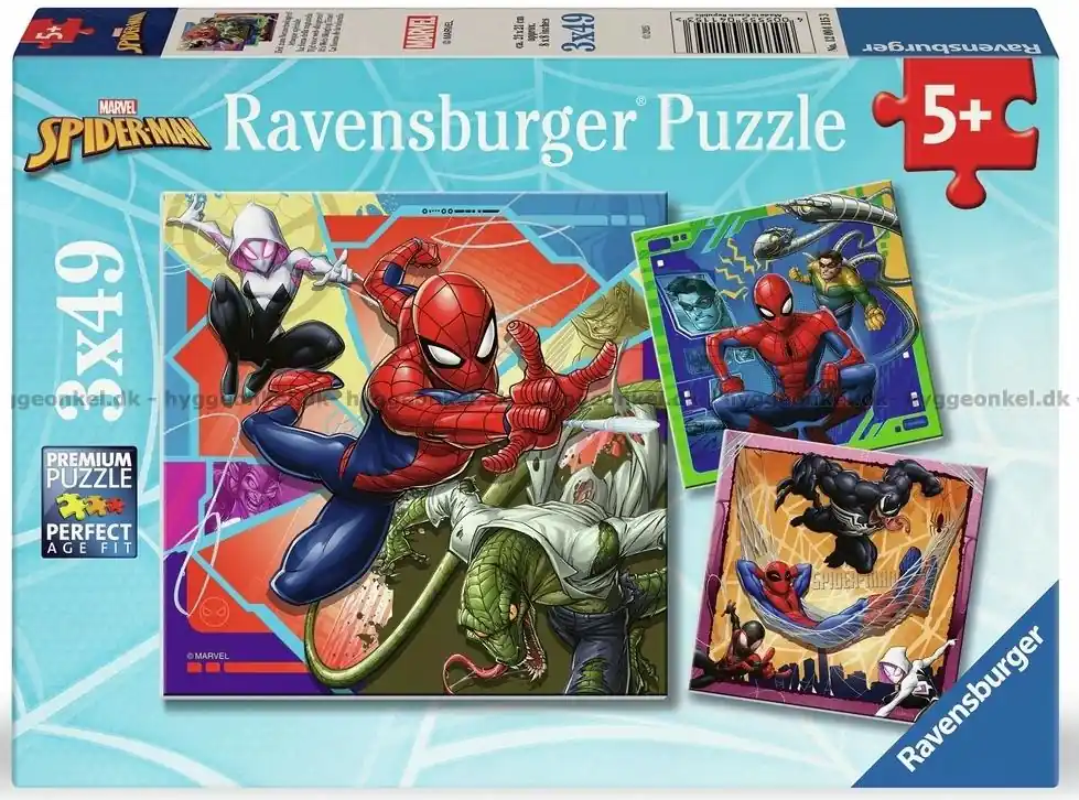 Lägg i varukorg - Marvel Spider-Man, 3x49 bitar