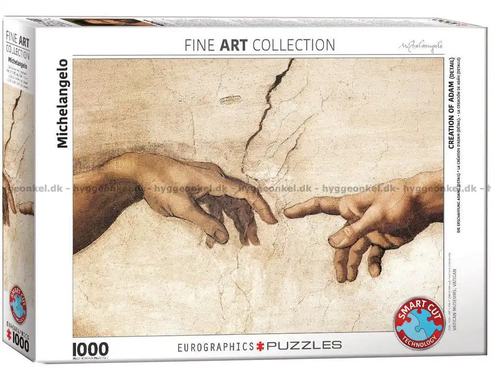 Sista chansen - Michelangelo Adams skapelse (Detalj), 1000 bitar