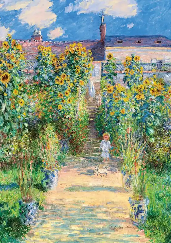 Gratis retur | Monet The Artist‘s Garden at Vetheuil, 1000 bitar