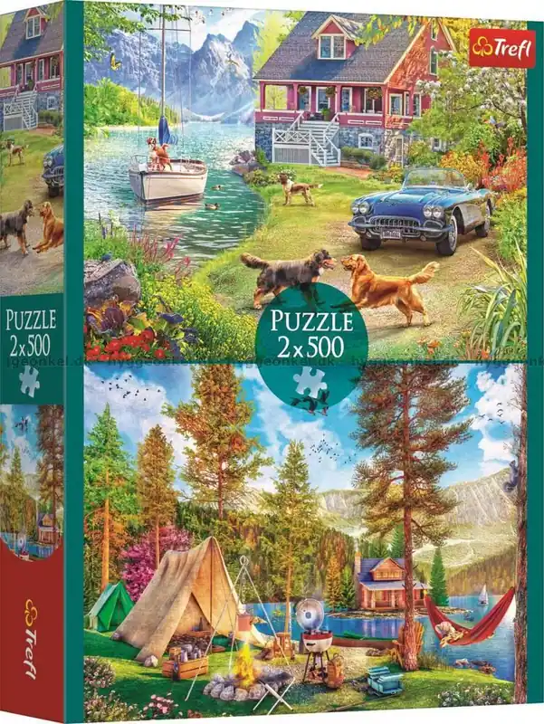 Naturglädje och sommaridyll, 2x500 bitar | Köp nu