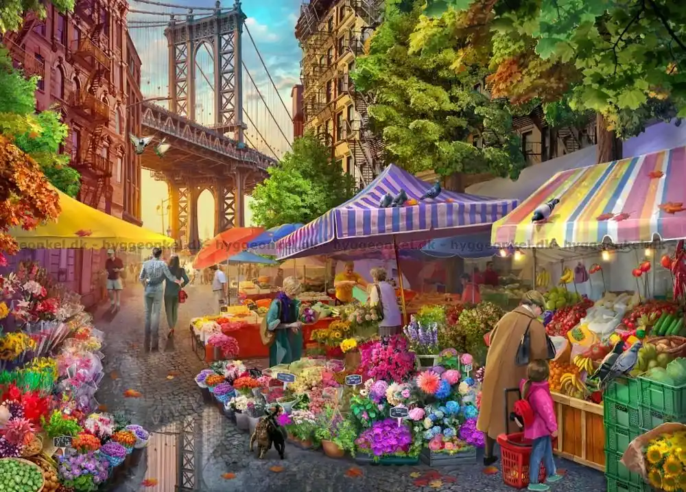 New York Stadens pulserande marknad, 500 bitar | Specialpris