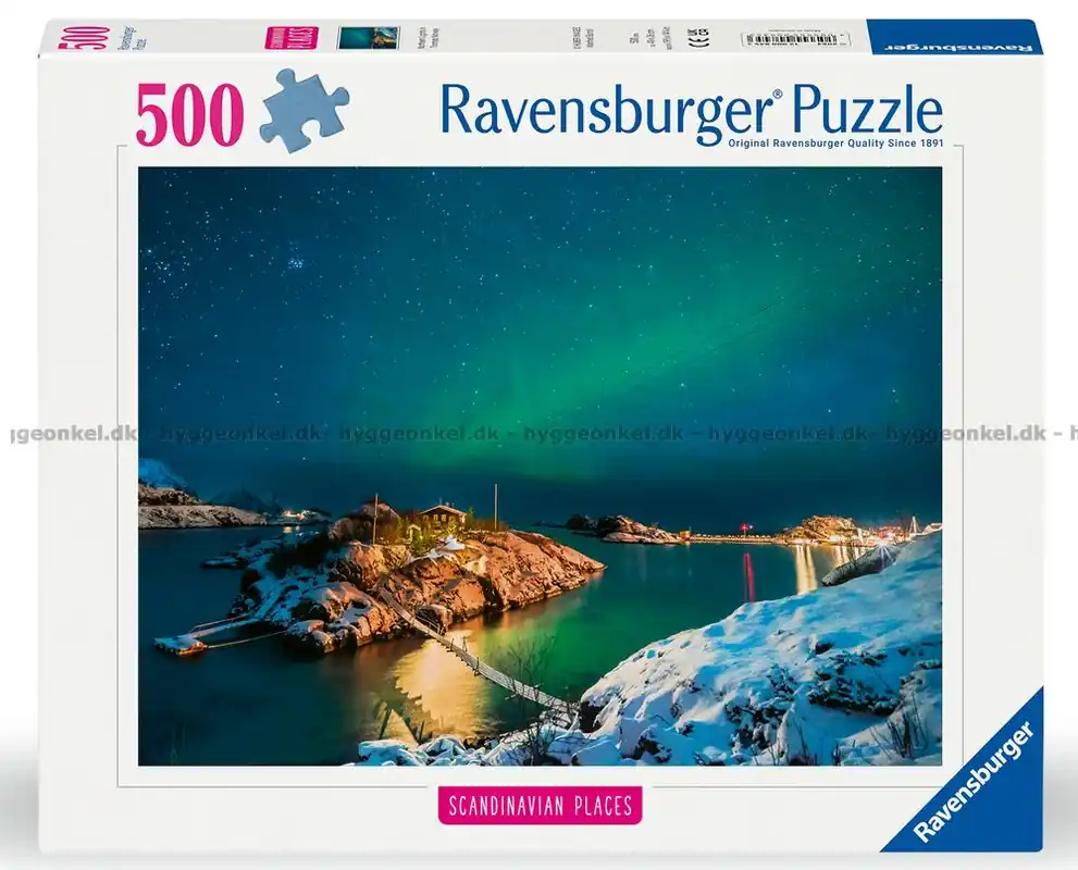 Norge Norrsken över Bergsfjord, 500 bitar - Mycket uppskattad
