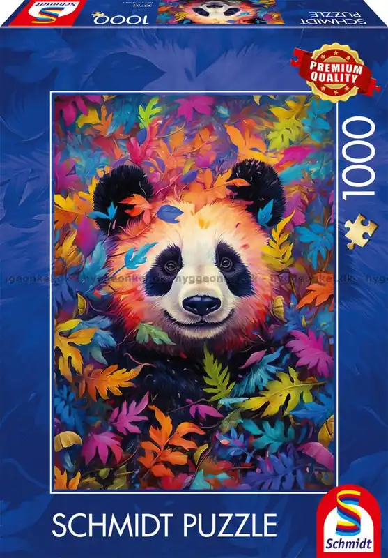 Tidsbegränsat erbjudande | Panda bland färgglade löv, 1000 bitar