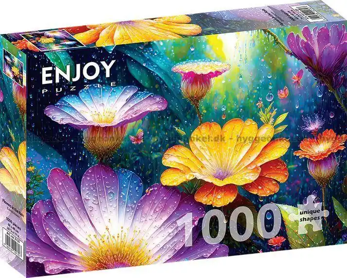 Regndroppar på kronbladen, 1000 bitar | Köp online