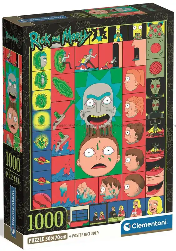 Rick and Morty Universums galenskaper, 1000 bitar - Gratis retur