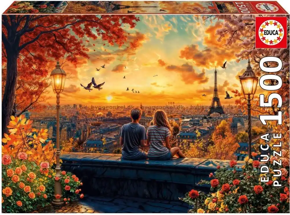 Romantisk solnedgång i Paris, 1500 bitar - Dagens erbjudande