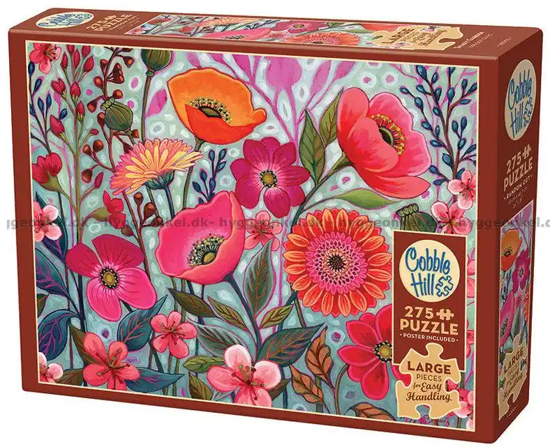 Rosa blommor, 275 bitar - Sänkt pris