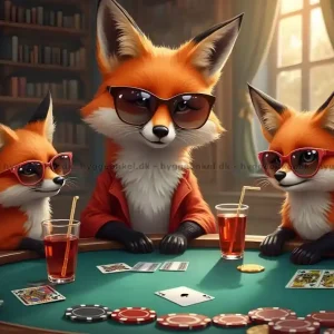 Nytt hos oss | Rävarna spelar poker, 500 bitar