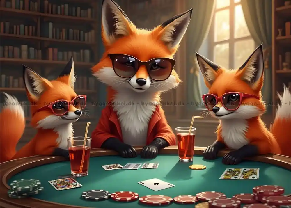 Nytt hos oss | Rävarna spelar poker, 500 bitar