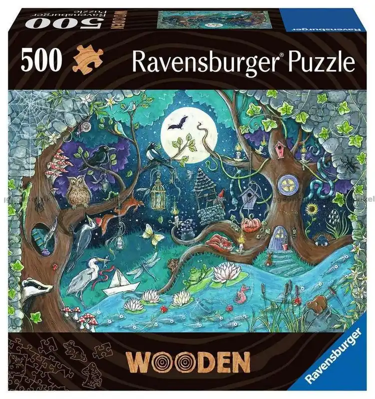 Populär - Sadler Fantasi skogen - Träpussel, 500 bitar