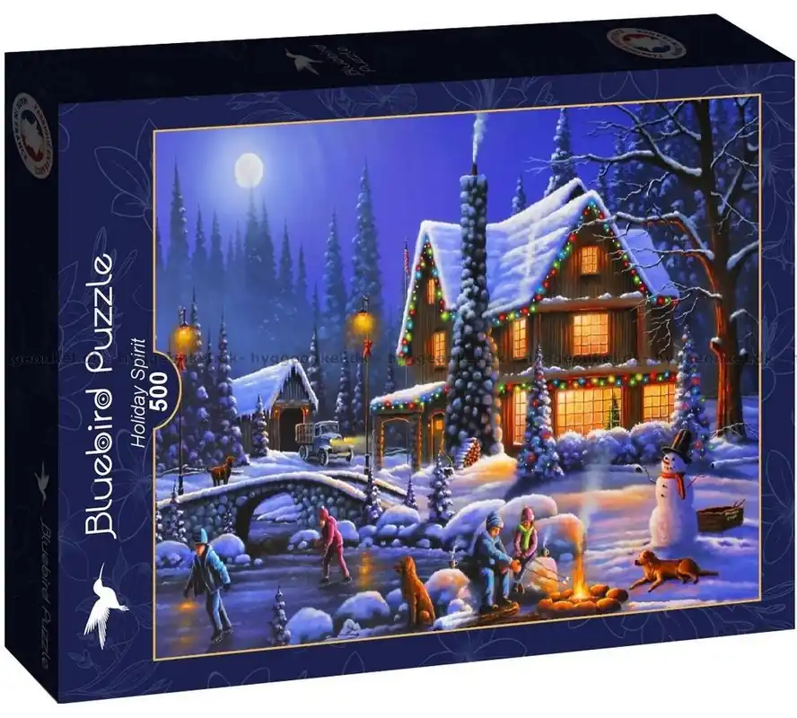 Snöflingor, eld och juleljus, 500 bitar - Beställ online