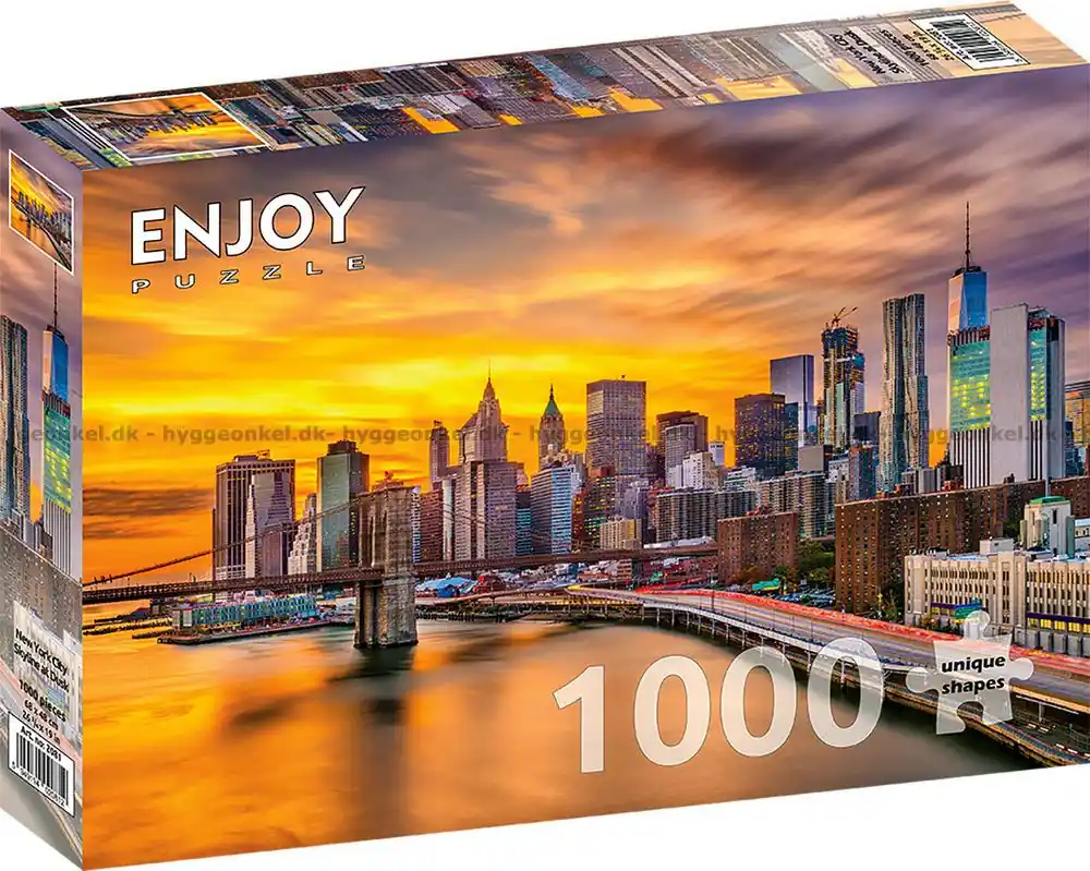 Solnedgång över New York, 1000 bitar | Beställ idag