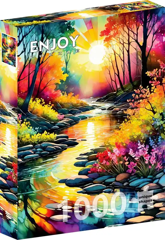 Soluppgång över vattendraget, 1000 bitar | Snabb leverans