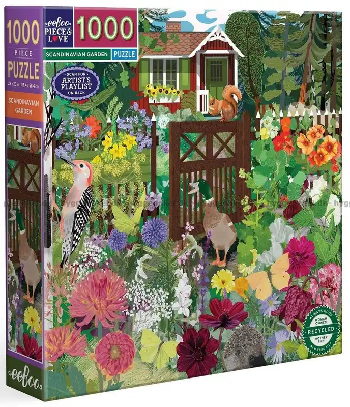 Specialpris | Sommaridyll i den blomstrande trädgården, 1000 bitar