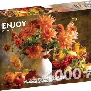 Stilleben med dahlia, 1000 bitar | Efterfrågad